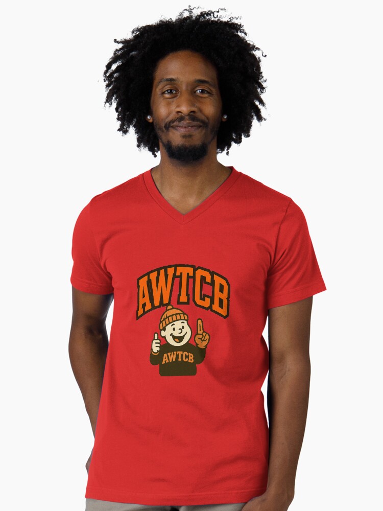 "And We're The Cleveland Browns" V-Neck T-Shirt - Image 2