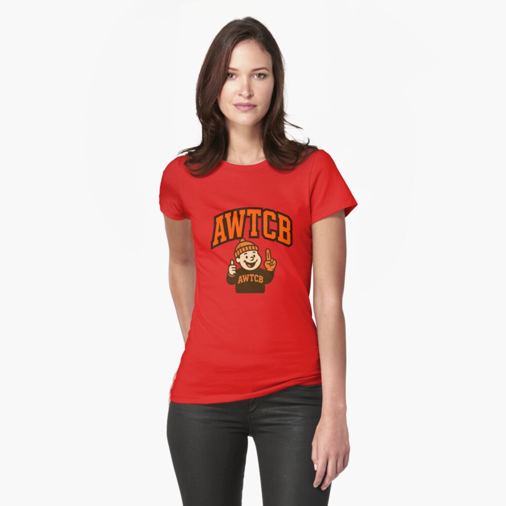 "And We're The Cleveland Browns" Fitted V-Neck T-Shirt - Image 7