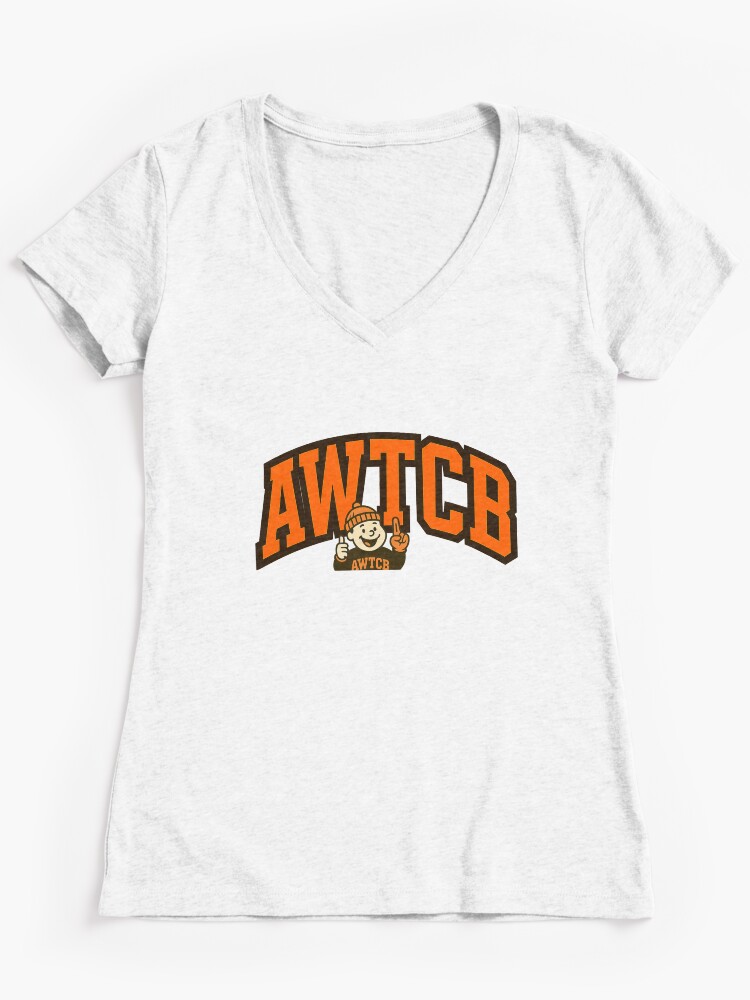 "And We're The Cleveland Browns" Fitted V-Neck T-Shirt  - Image 3