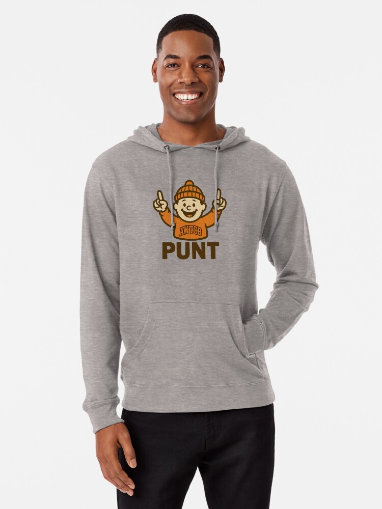 "And We're The Cleveland Browns - Punt" Lightweight Hoodie - Image 4