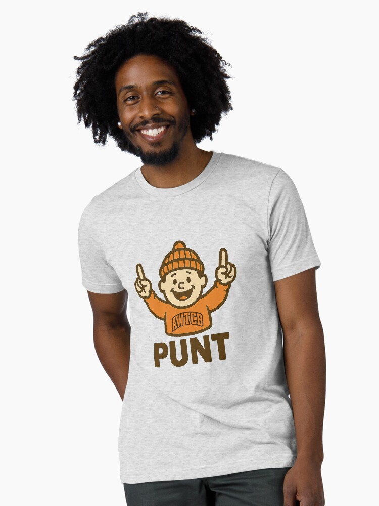"And We're The Cleveland Browns - Punt" Tri-blend T-Shirt - Image 2