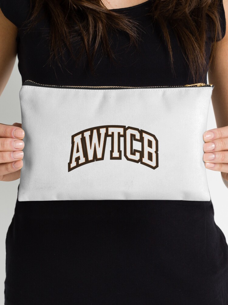"And We're The Cleveland Browns - AWTCB" Zipper Pouch  - Image 4