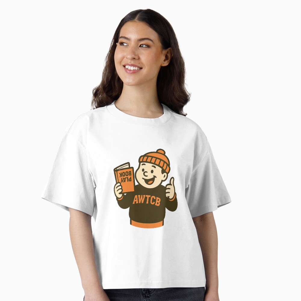 "And We're The Cleveland Browns - Playbook" Oversized T-Shirt  - Image 2