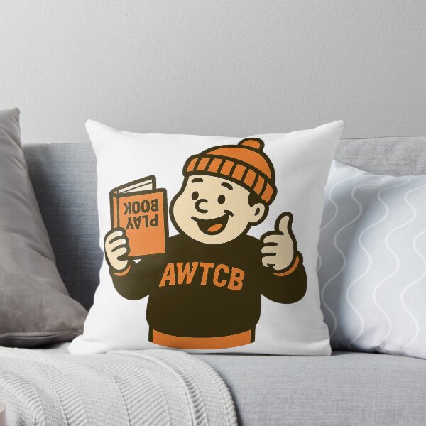 "And We're The Cleveland Browns - Playbook" Pillow 