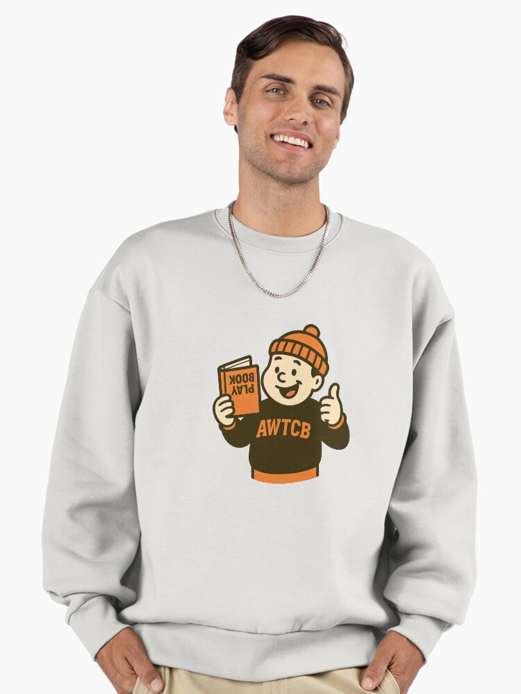 "And We're The Cleveland Browns - Playbook" Premium Oversized Sweatshirt  - Image 2