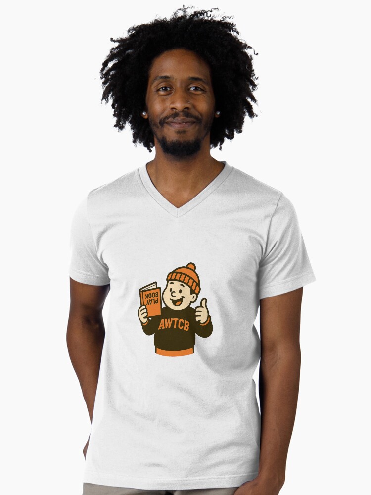 "And We're The Cleveland Browns - Playbook" V-Neck T-Shirt  - Image 2