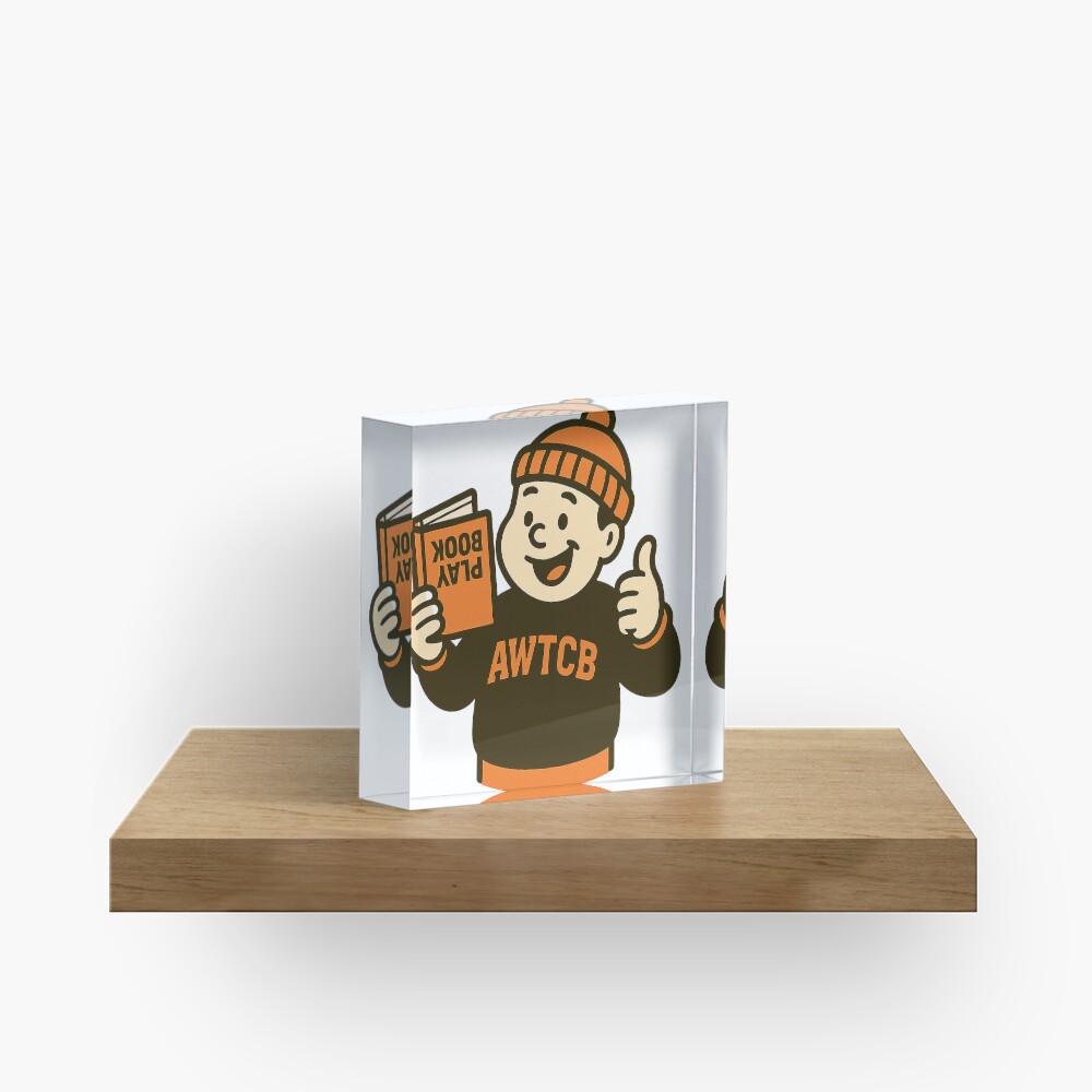 "And We're The Cleveland Browns - Playbook" Acrylic Block - Image 4