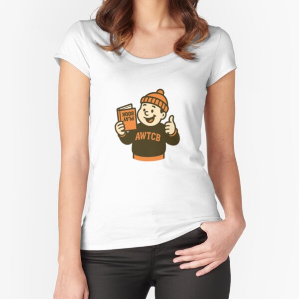 "And We're The Cleveland Browns - Playbook" Fitted Scoop T-Shirt 