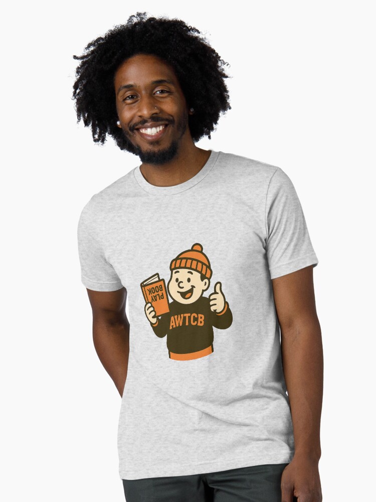"And We're The Cleveland Browns - Playbook" Tri-blend T-Shirt - Image 2