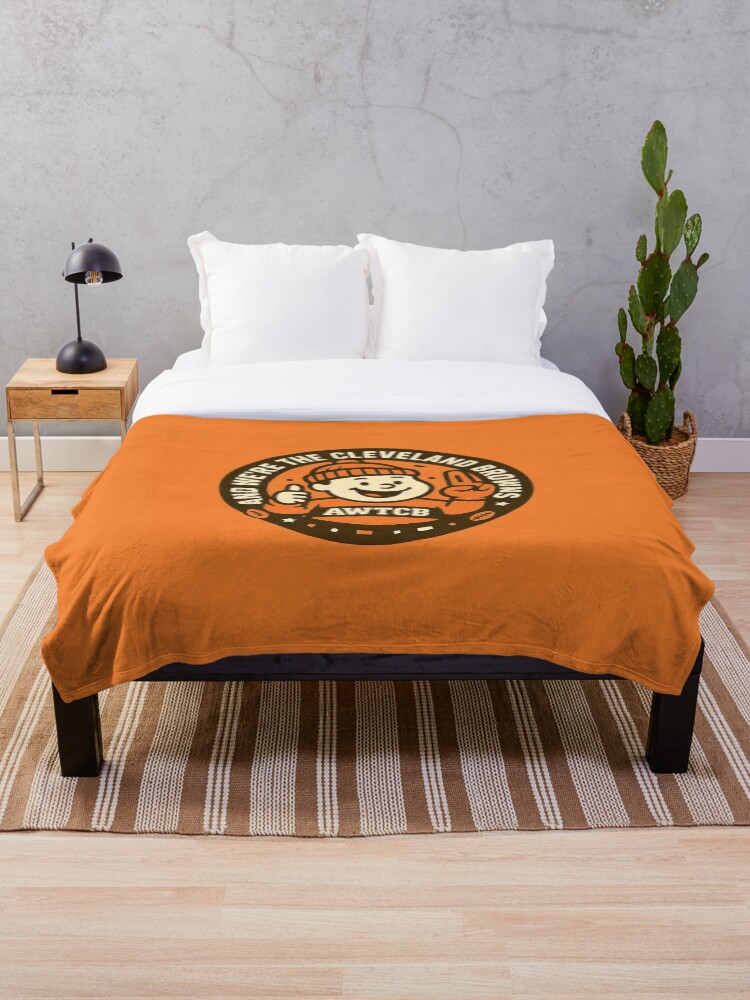 "And We're The Cleveland Browns - Seal" Throw Blanket - Image 4