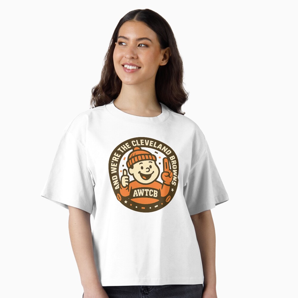 "And We're The Cleveland Browns - Seal" Oversized T-Shirt  - Image 2
