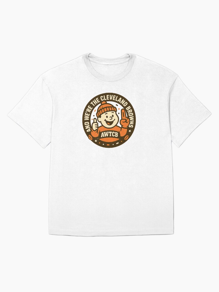 "And We're The Cleveland Browns - Seal" Oversized T-Shirt  - Image 3