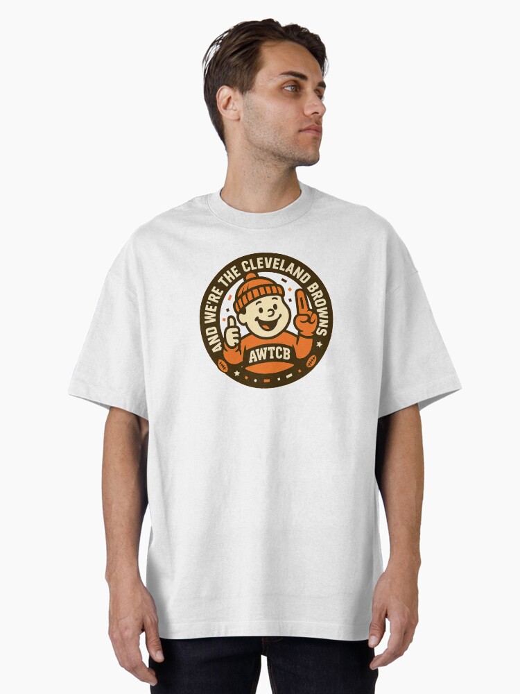 "And We're The Cleveland Browns - Seal" Oversized T-Shirt  - Image 5