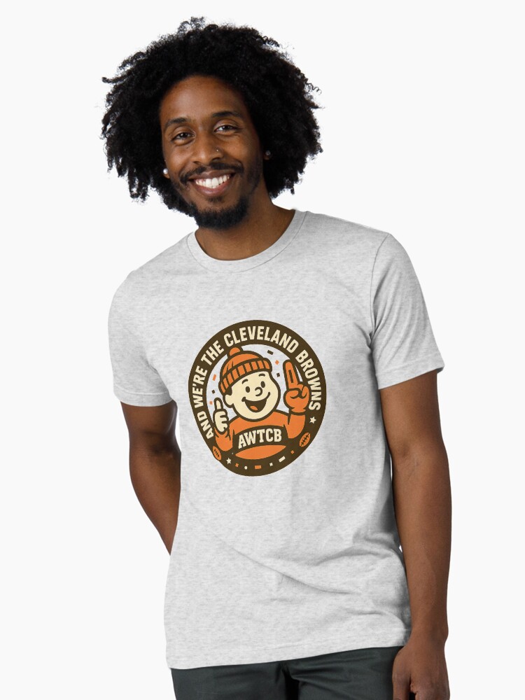 "And We're The Cleveland Browns - Seal" Tri-blend T-Shirt - Image 2
