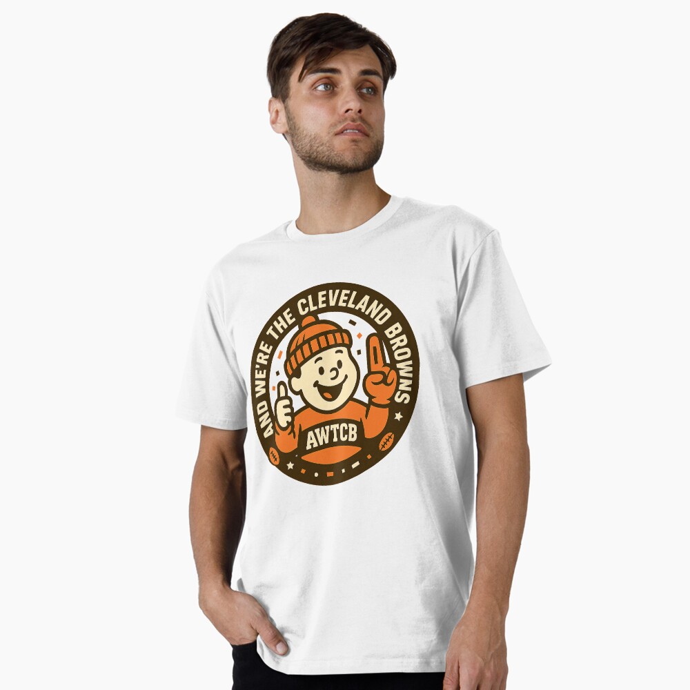 "And We're The Cleveland Browns - Seal" Baseball ¾ Sleeve T-Shirt - Image 2