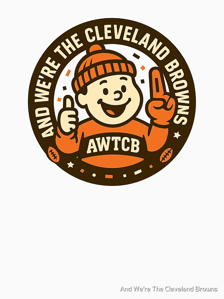 "And We're The Cleveland Browns - Seal" Baseball ¾ Sleeve T-Shirt - Image 3